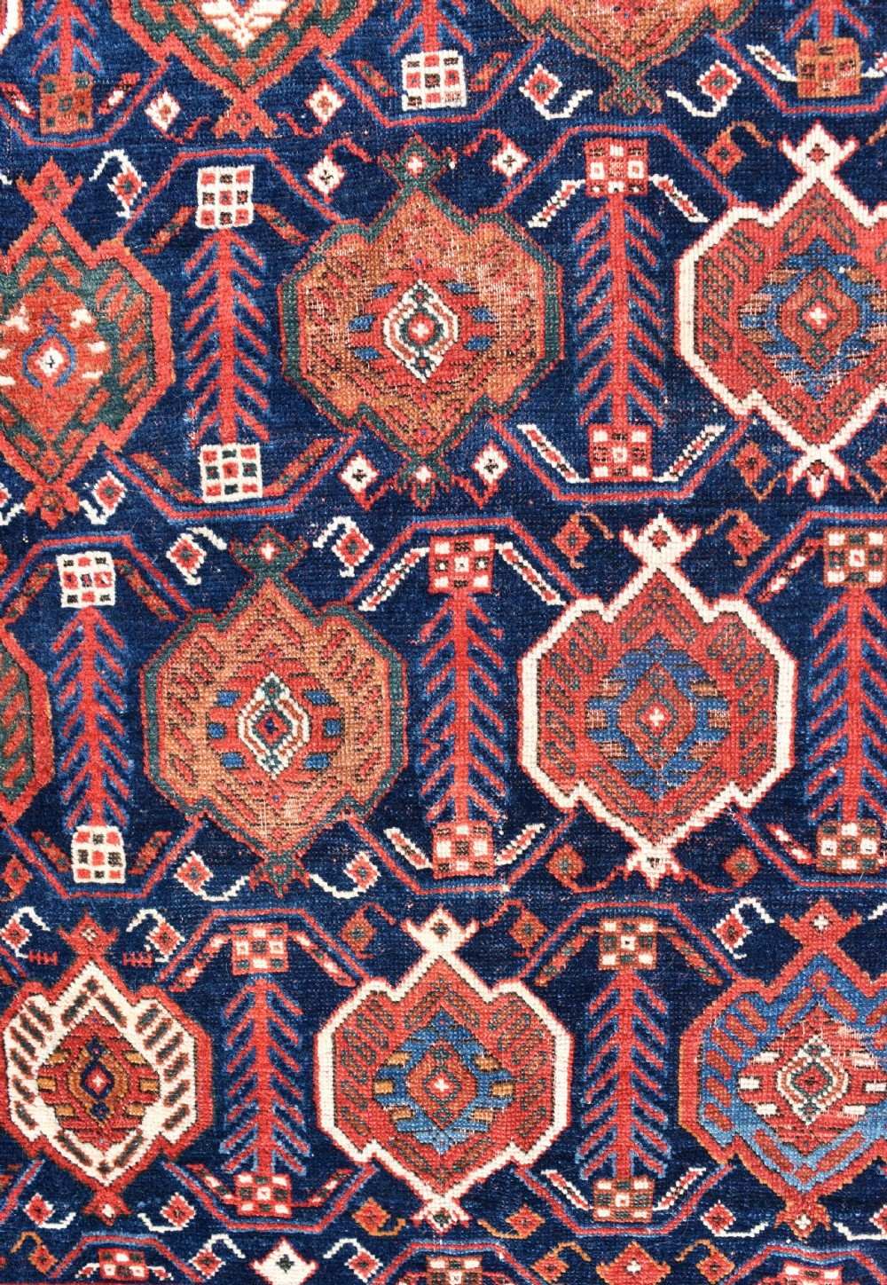 Very Fine antique Afshar tribal rug 120x107cm View IV