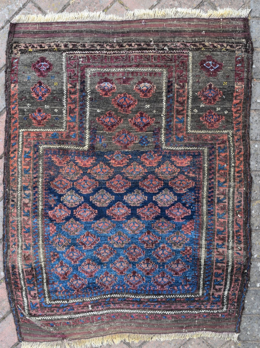 Antique Baluch Prayer rug