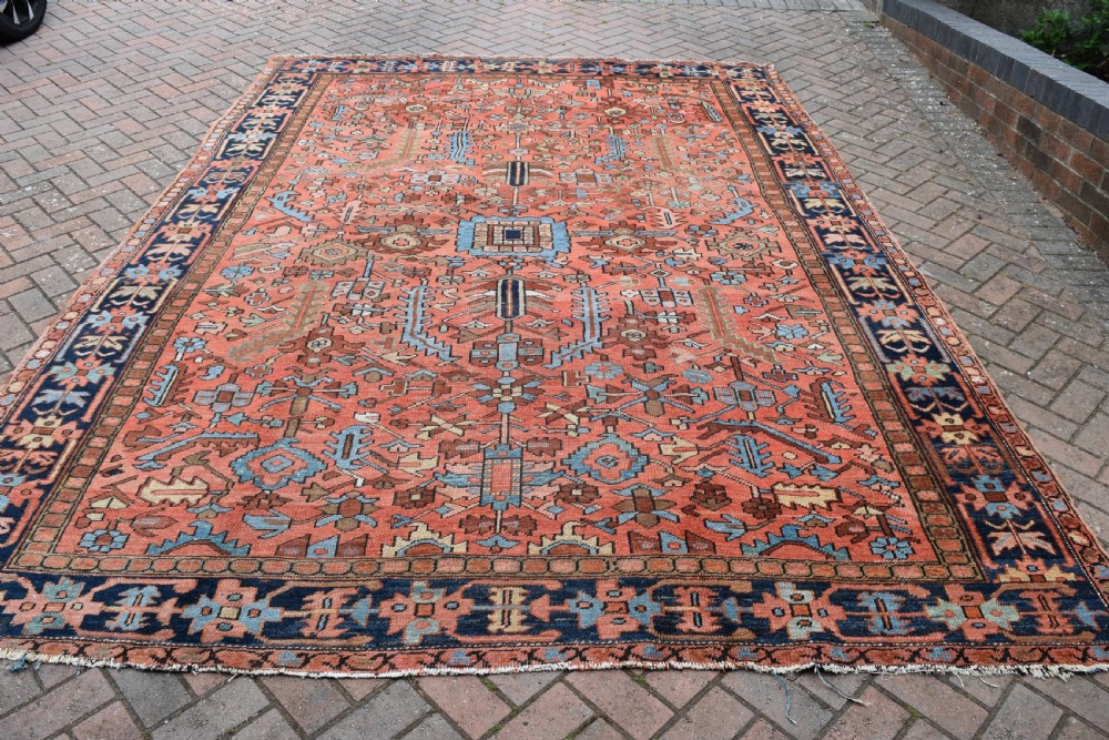 Antique Gorravan Heriz room size carpet 351x267 CM