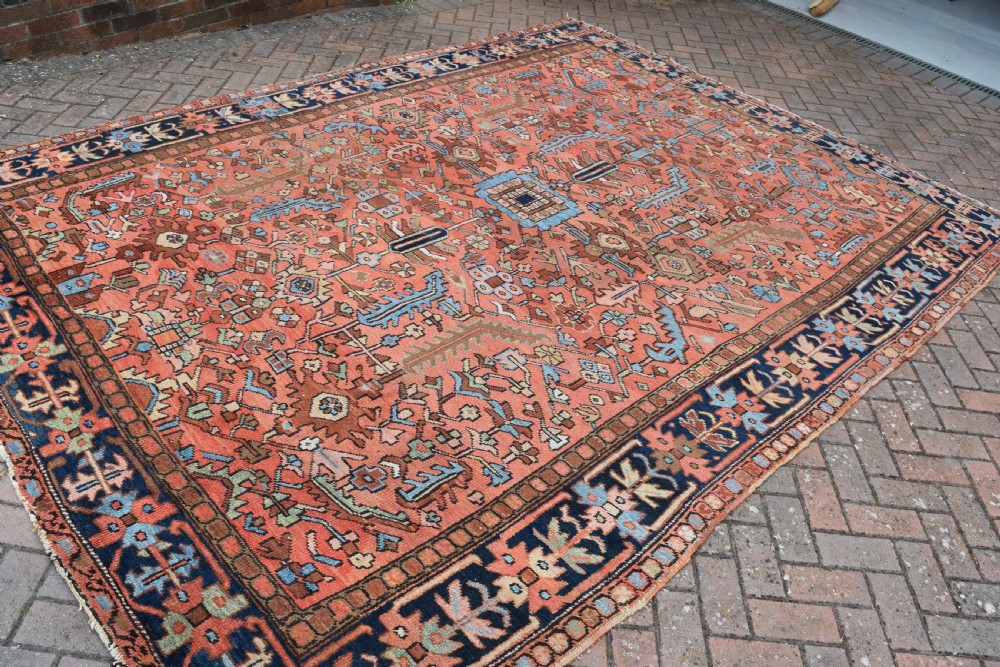Antique Gorravan Heriz room size carpet 351x267 CM View III