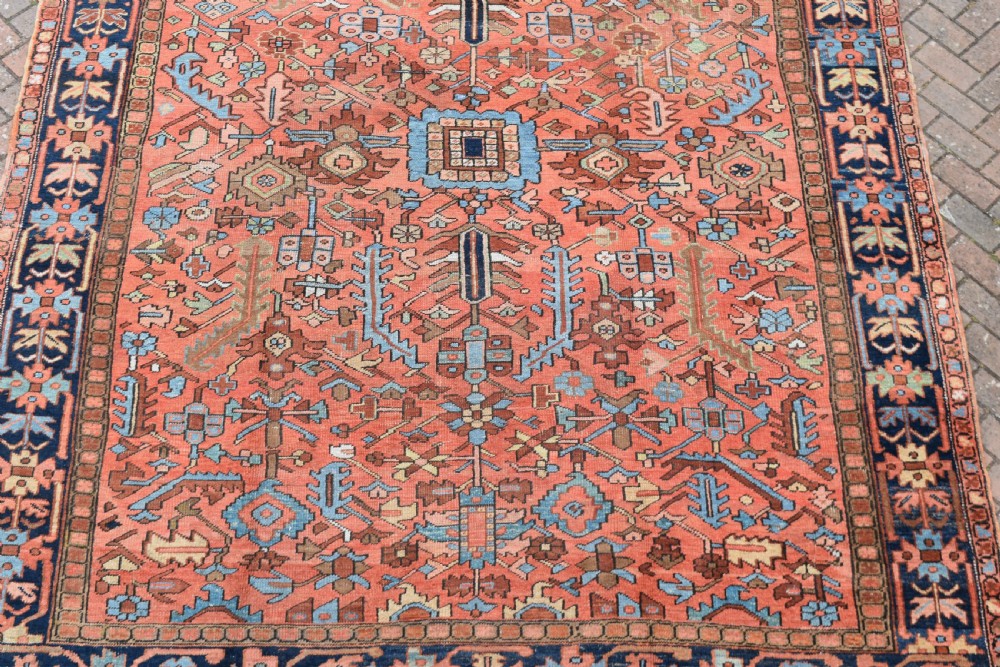 Antique Gorravan Heriz room size carpet 351x267 CM View VI