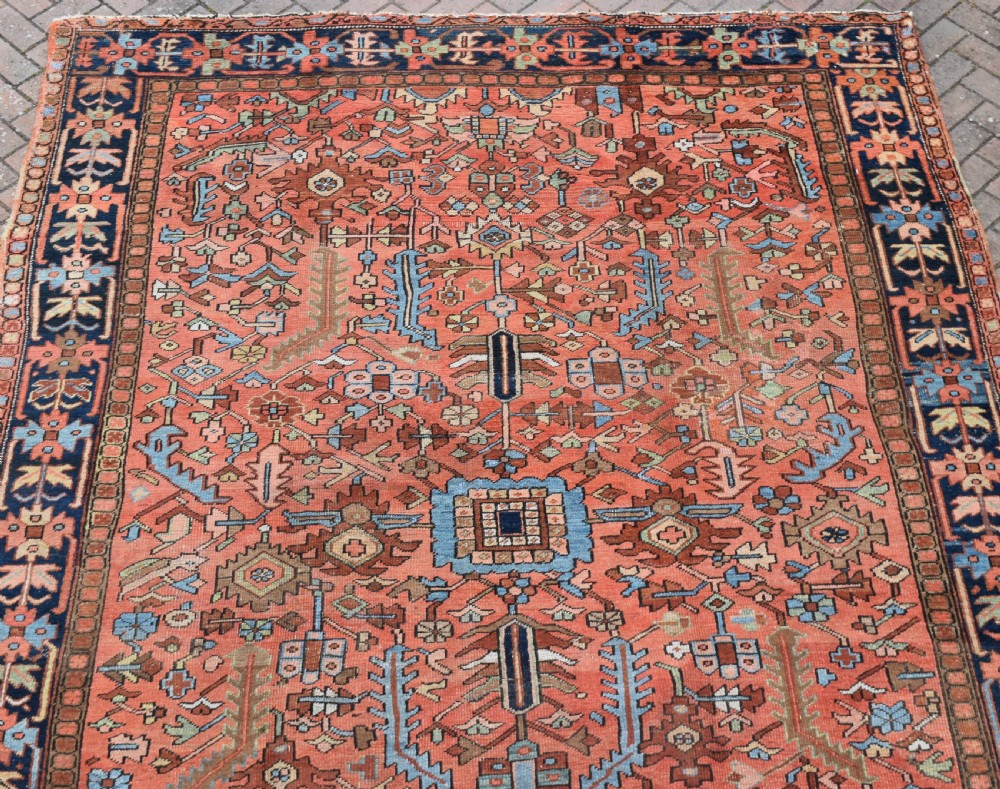 Antique Gorravan Heriz room size carpet 351x267 CM View VII