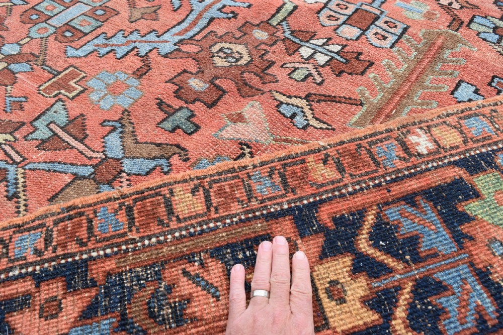 Antique Gorravan Heriz room size carpet 351x267 CM View VIII