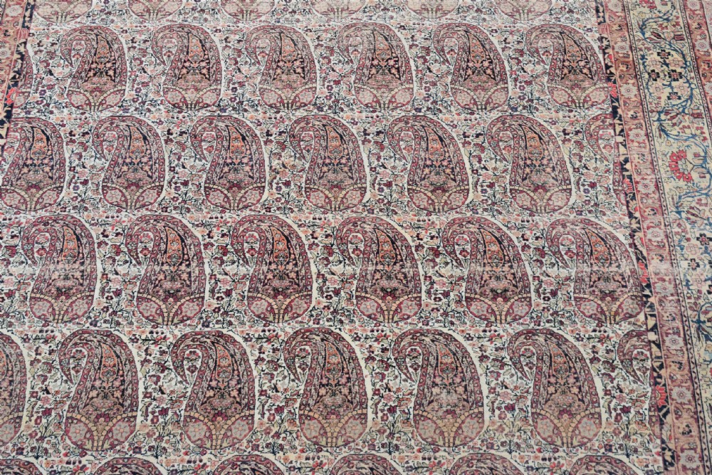 Fine Antique Kirman  Room size carpet 300x480 cm View VI