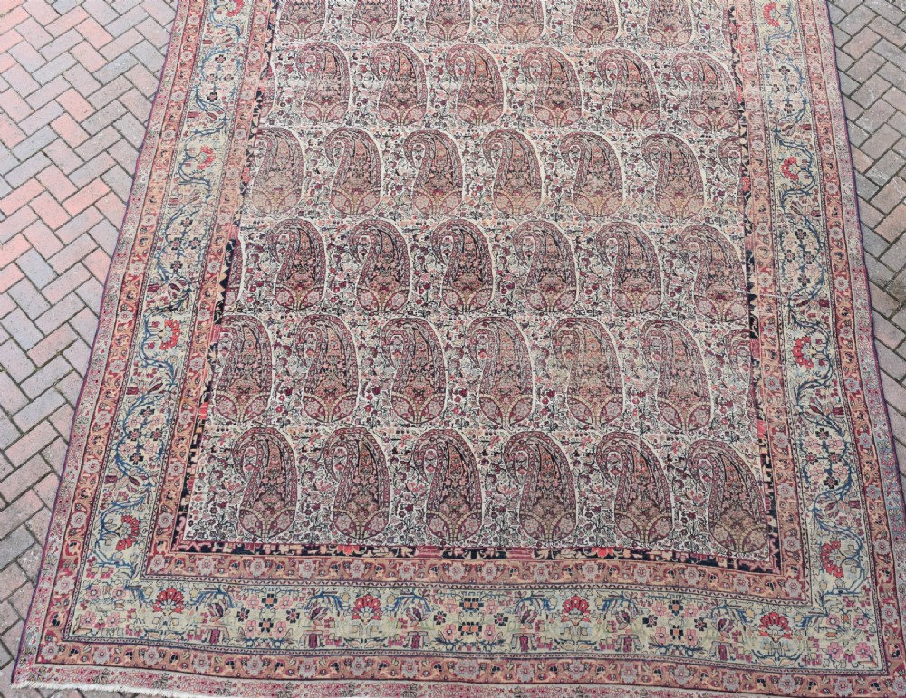 Fine Antique Kirman  Room size carpet 300x480 cm View XI