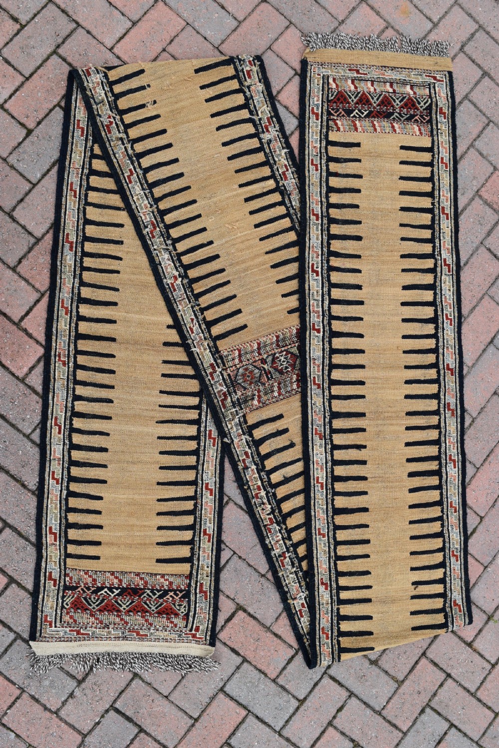Old Quchan Kurd very long narrow kilim runner 495x46cm View VII
