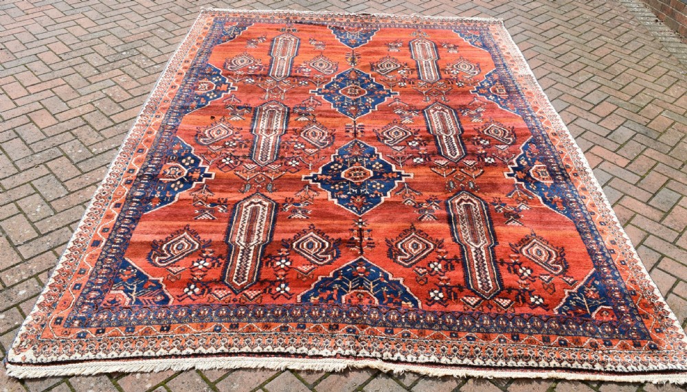 Old Afshar tribal carpet 305x209 cm
