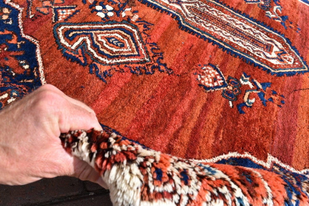 Old Afshar tribal carpet 305x209 cm View IV