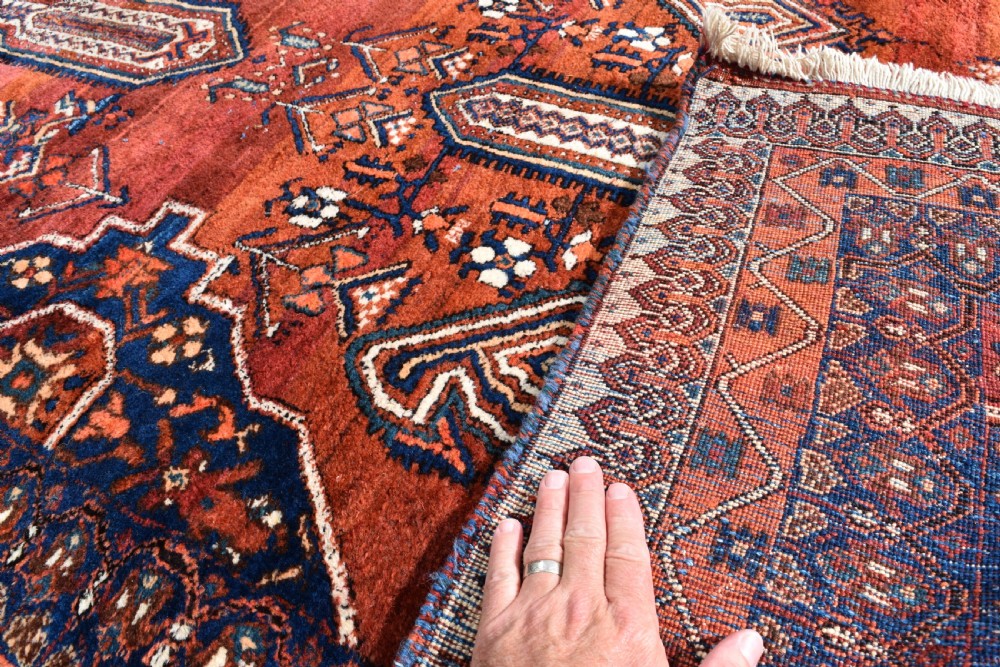 Old Afshar tribal carpet 305x209 cm View V