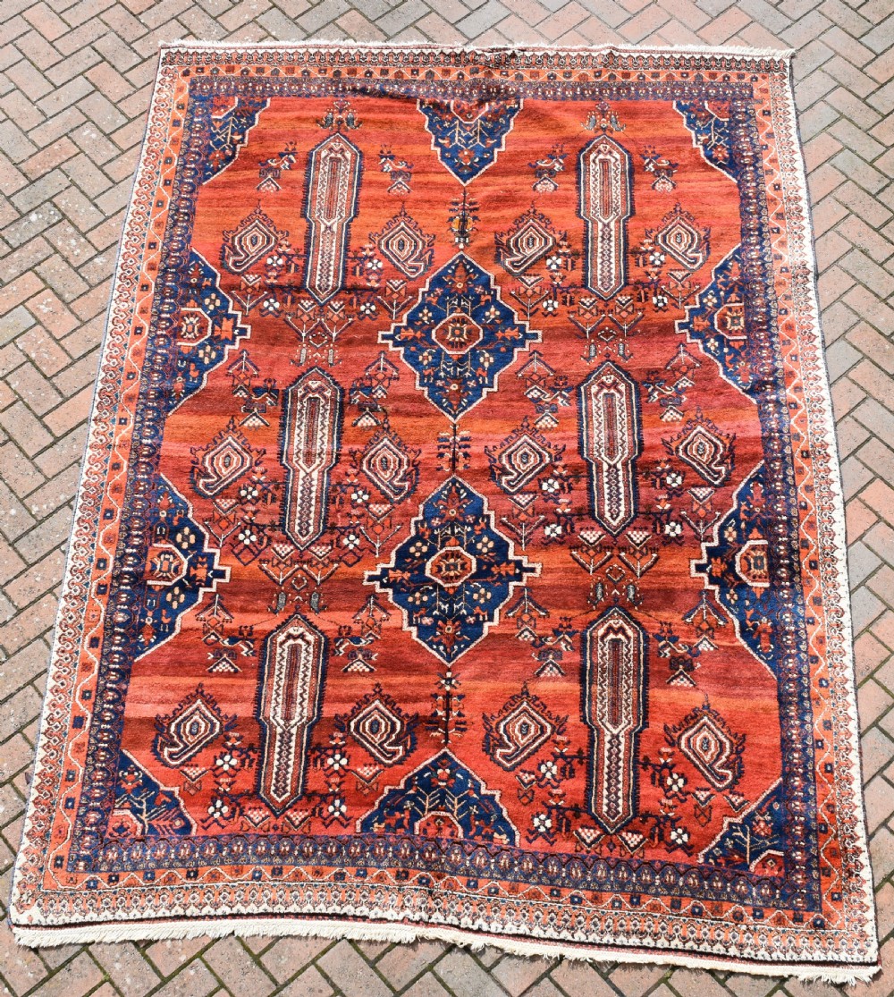 Old Afshar tribal carpet 305x209 cm View VI