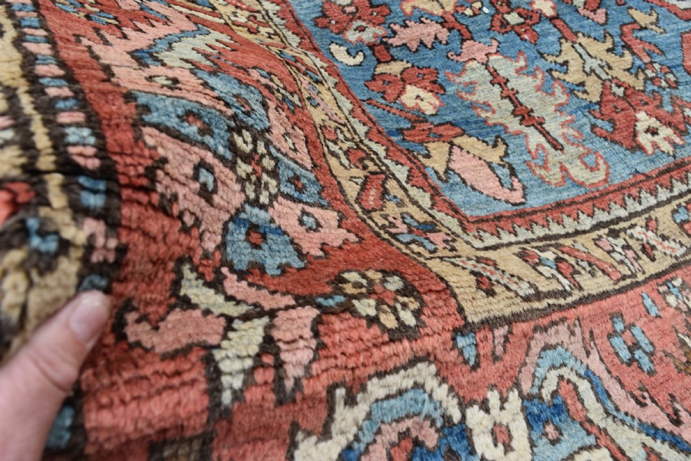 Good antique Heriz roomsize carpet 346x260 cm View XII