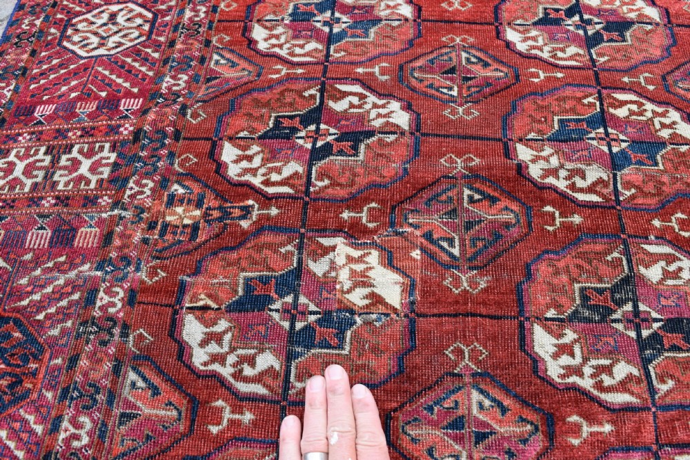Antique Tekke Turcman main carpet 280x208 cm View IV