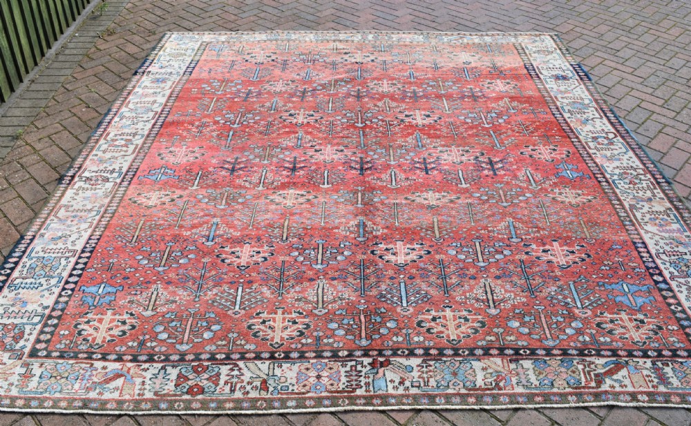 Antique Bakshaish square roomsize carpet 399x307 cm