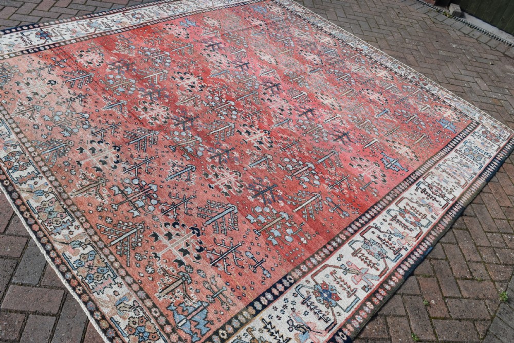Antique Bakshaish square roomsize carpet 399x307 cm View X