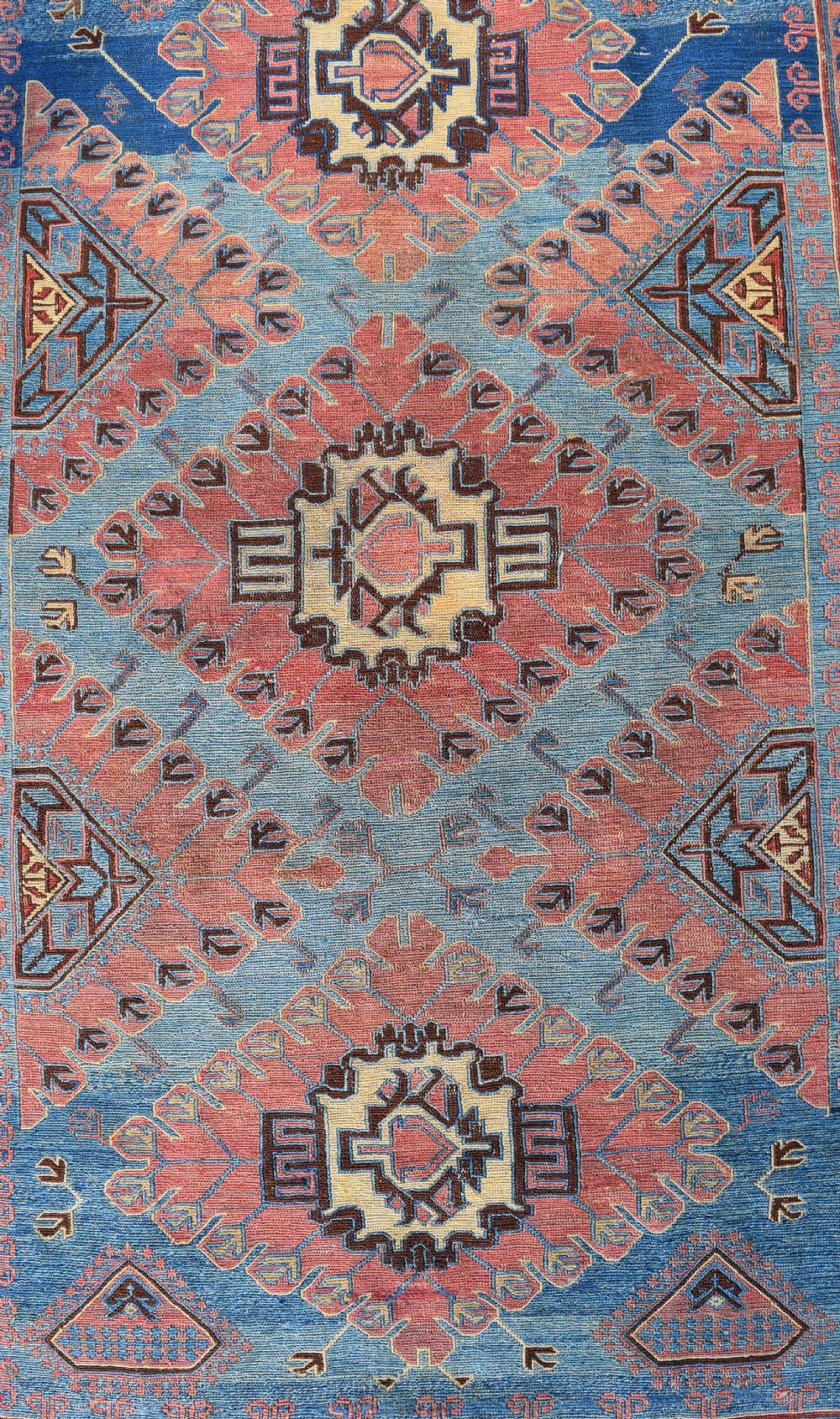Antique Caucasian Seychor Sumac rug 188x129 cm View IV