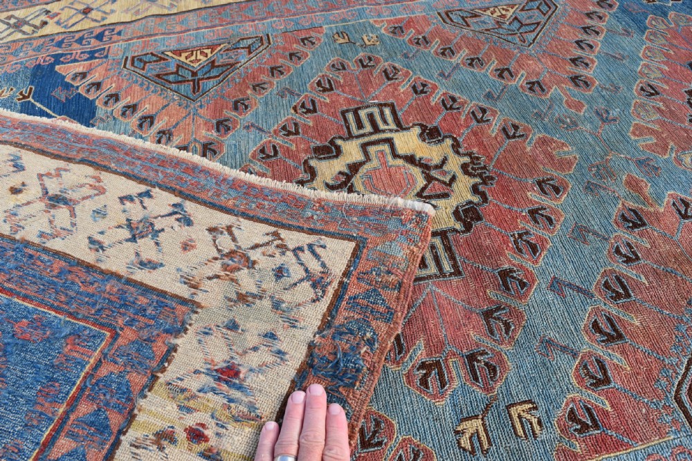 Antique Caucasian Seychor Sumac rug 188x129 cm View VI