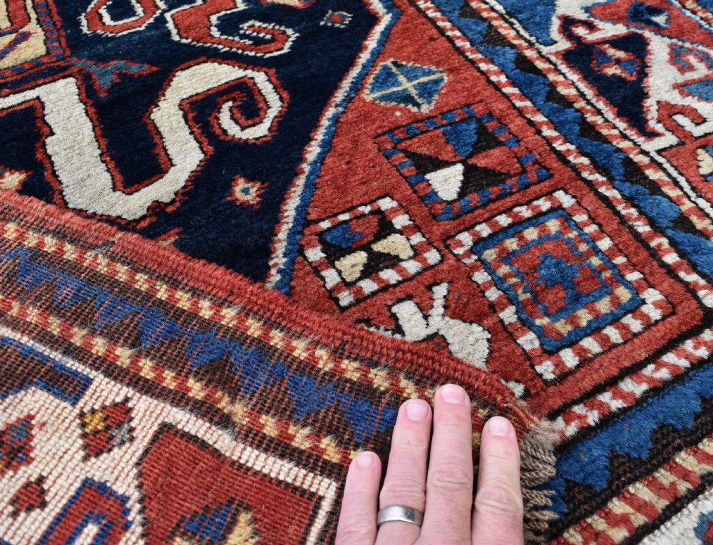 Antique Caucasian Cloudband Kazak rug 248x126 cm View VI