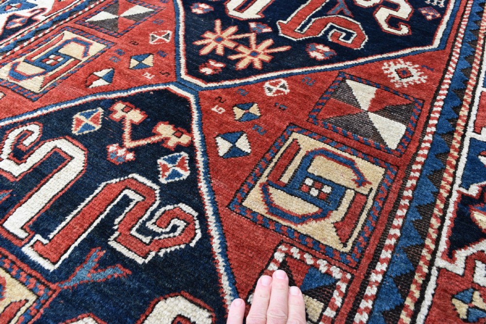 Antique Caucasian Cloudband Kazak rug 248x126 cm View VIII