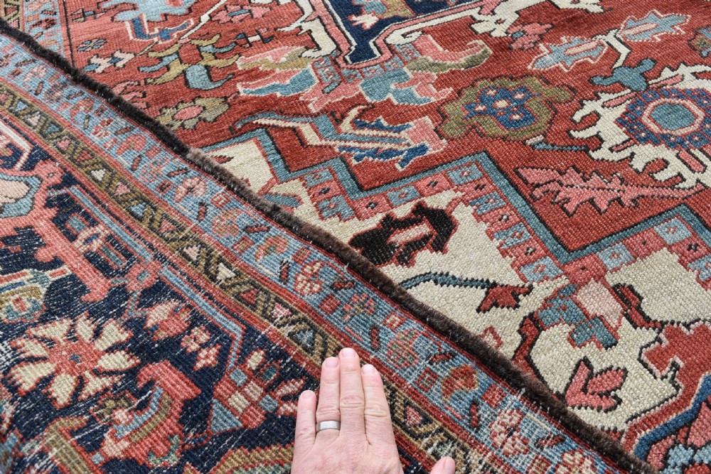 Good antique Heriz carpet 390x297cm View III