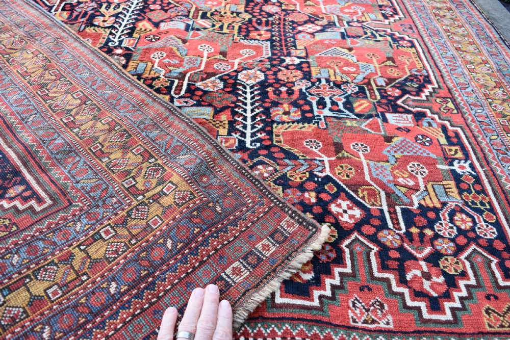 Fine antique Khamseh carpet 247x151 cm View IV