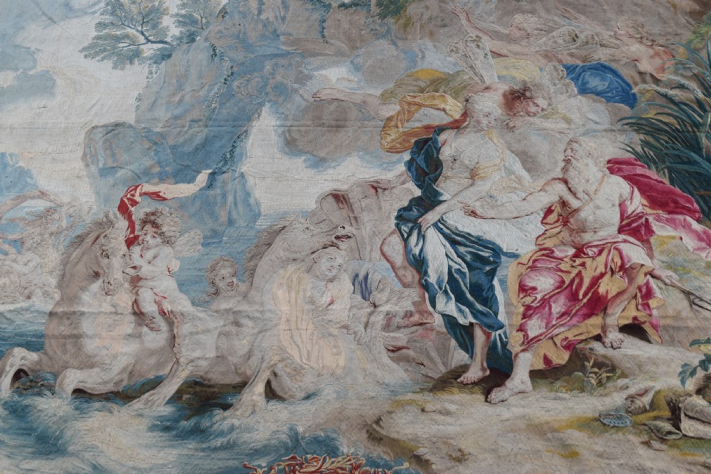 Very fine Flemish tapestry depicting Neptune  View VII