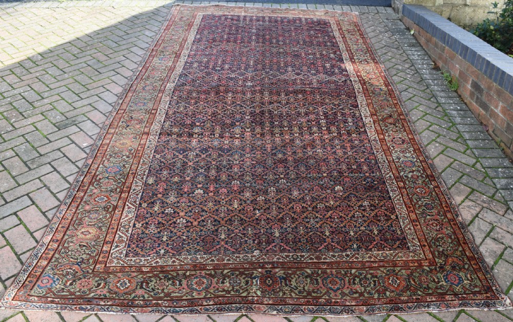 Antique Ferahan Kelleh carpet  390x199cm