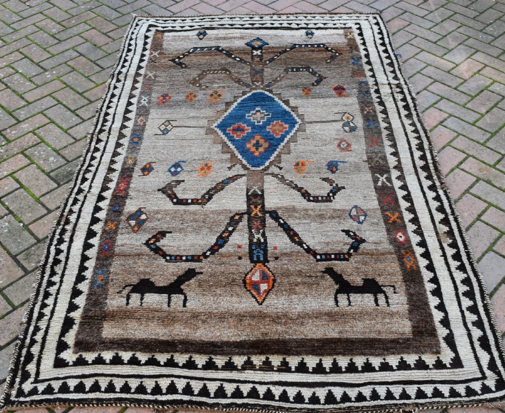 Antique Gabbeh tribal rug 229x139cm View III