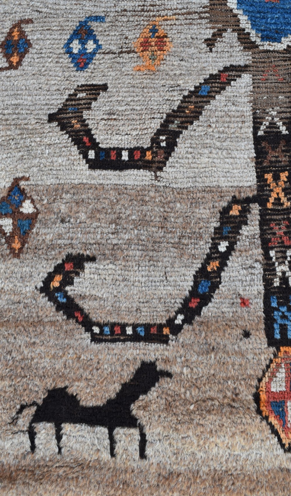 Antique Gabbeh tribal rug 229x139cm View VI