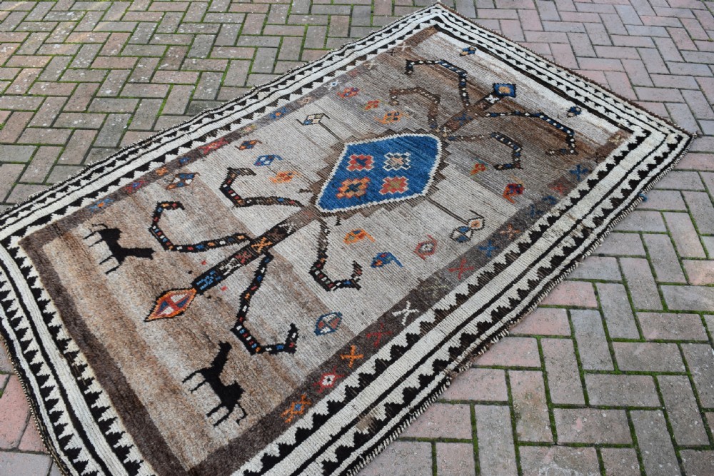 Antique Gabbeh tribal rug 229x139cm View VIII