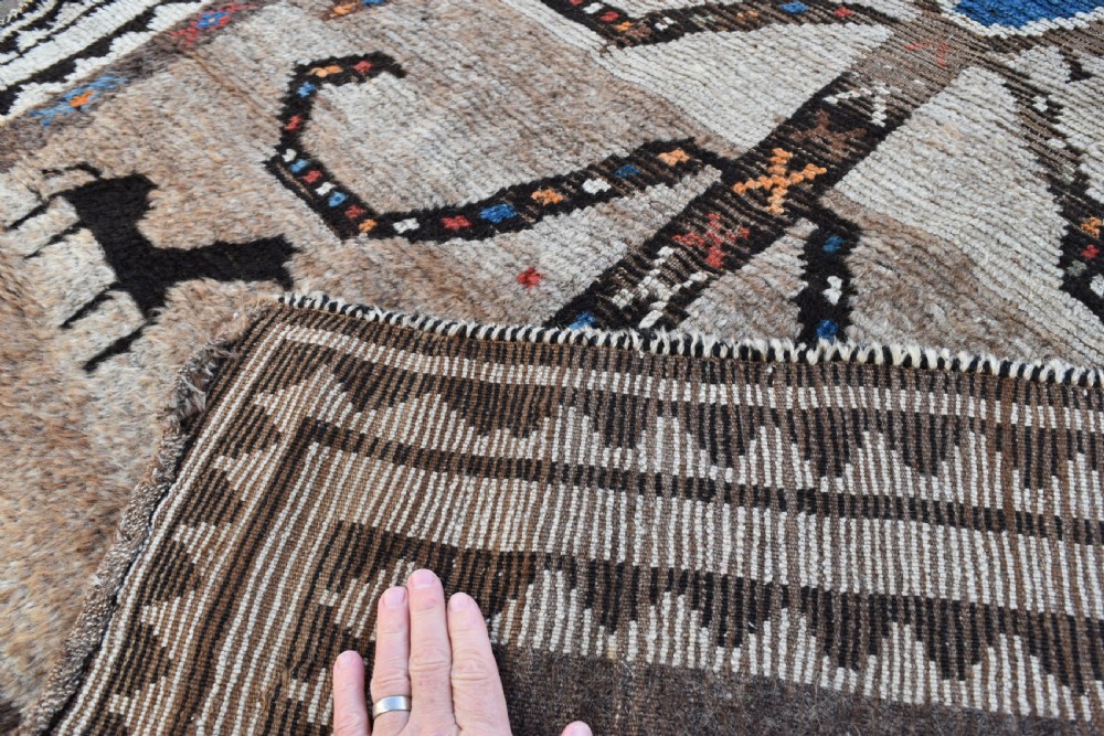 Antique Gabbeh tribal rug 229x139cm View IX