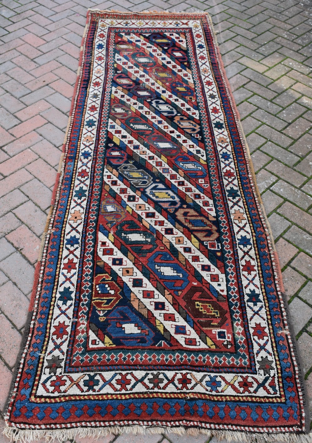 Antique Caucasian Genge narrow runner 280x94 cm