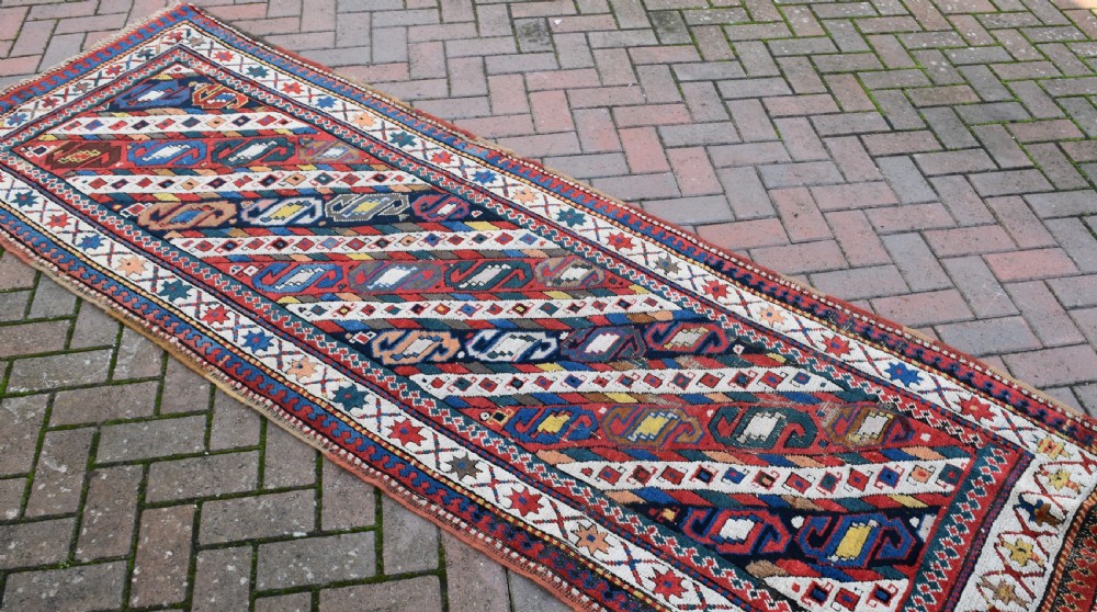 Antique Caucasian Genge narrow runner 280x94 cm View V