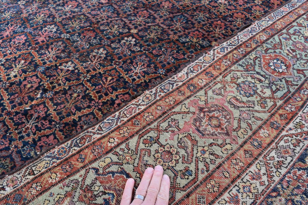 Fine antique Ferahan carpet 390x199cm View V