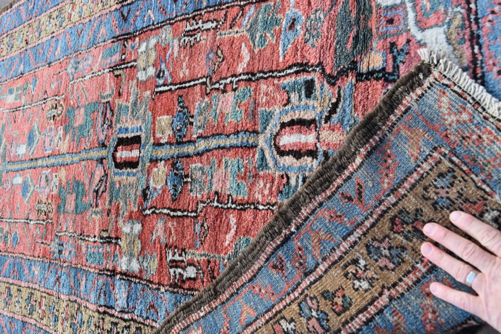 Good antique Heriz runner 330x97 cm View IV