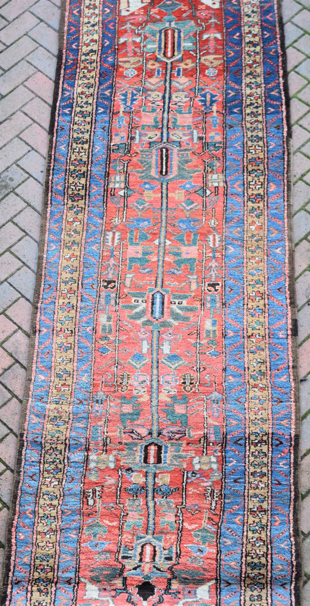 Good antique Heriz runner 330x97 cm View VII