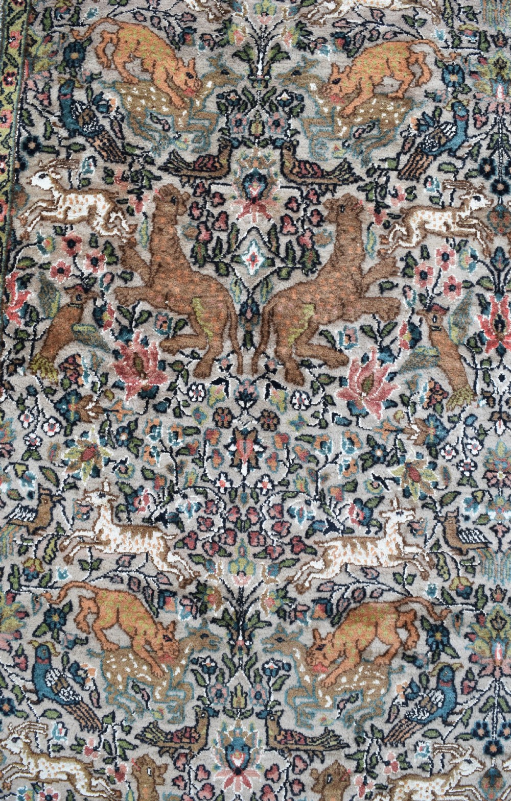 A pair of very large part silk Tabriz runners 608x129 cm each View IV