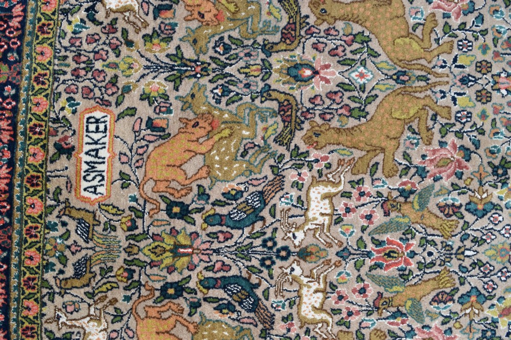 A pair of very large part silk Tabriz runners 608x129 cm each View VIII