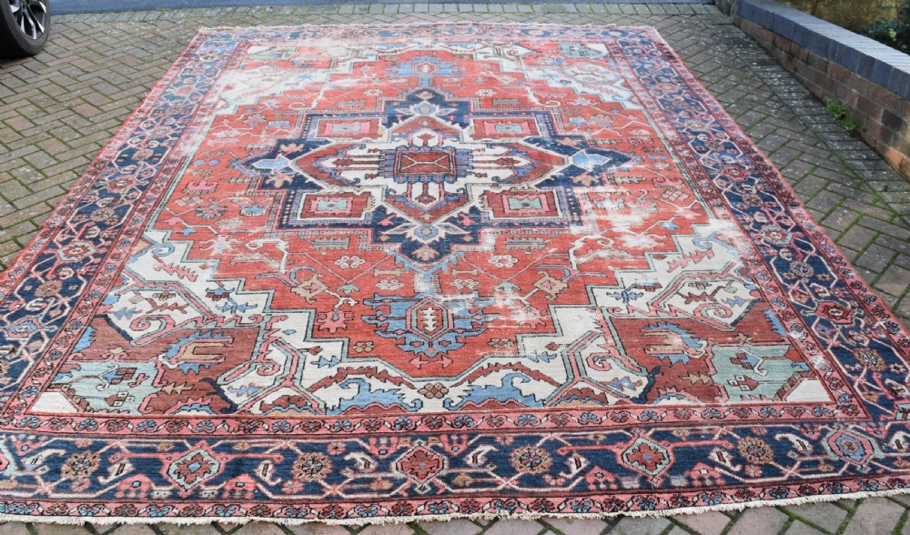 Antique Serapi Carpet 374 x 260cm