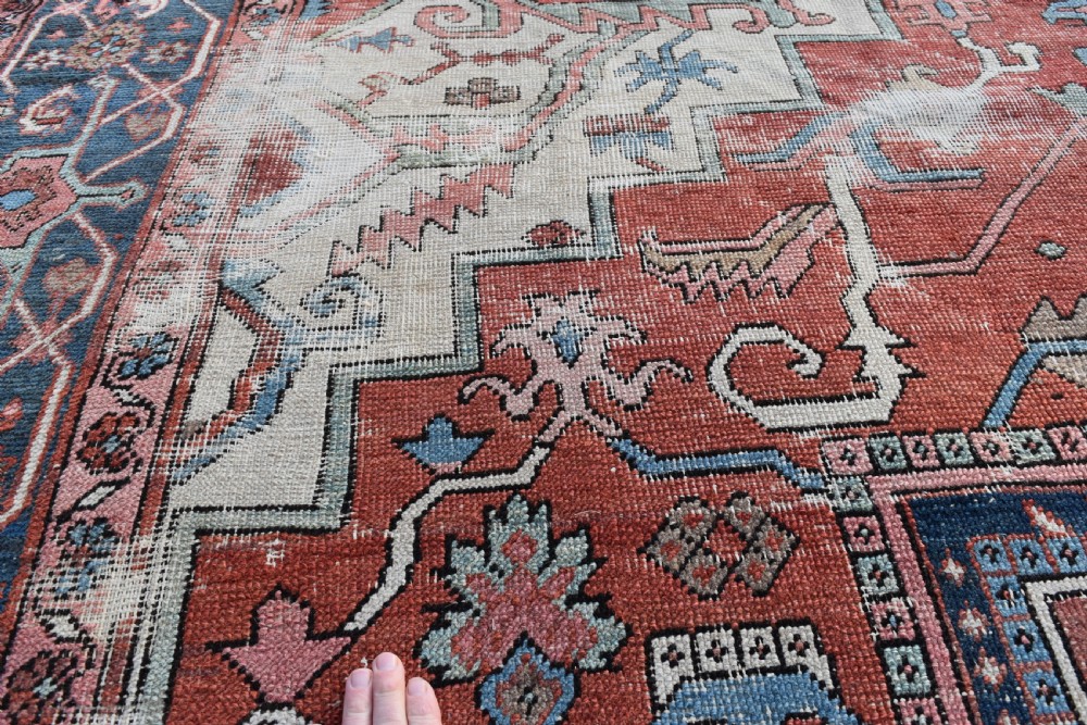 Antique Serapi Carpet 374 x 260cm View III