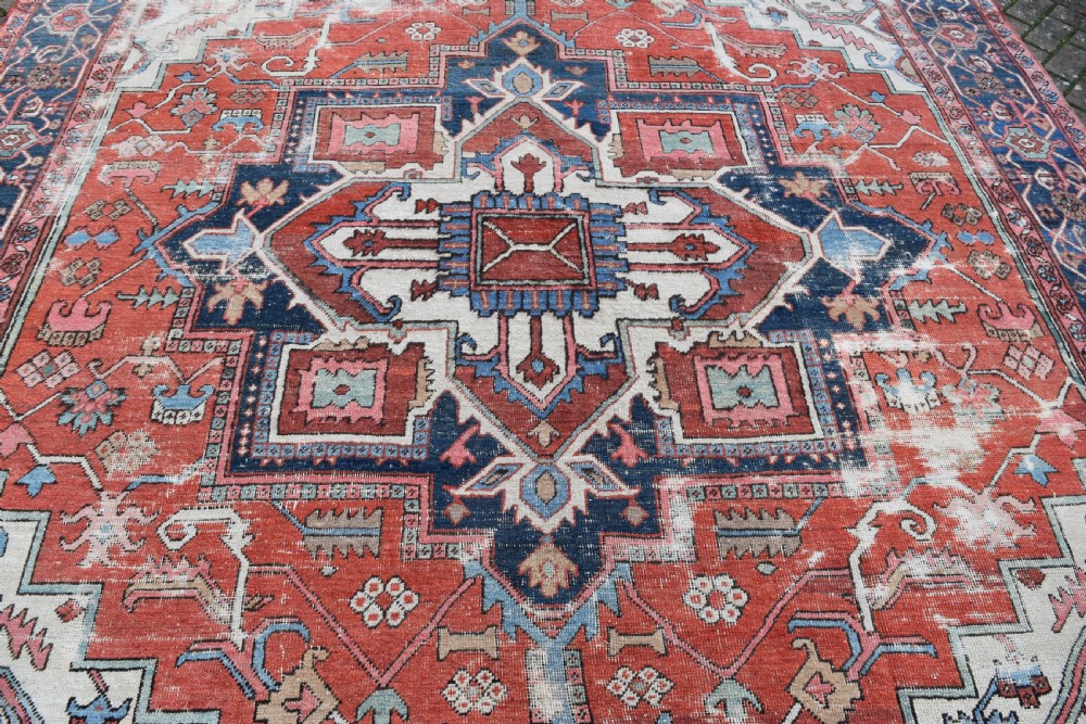 Antique Serapi Carpet 374 x 260cm View V
