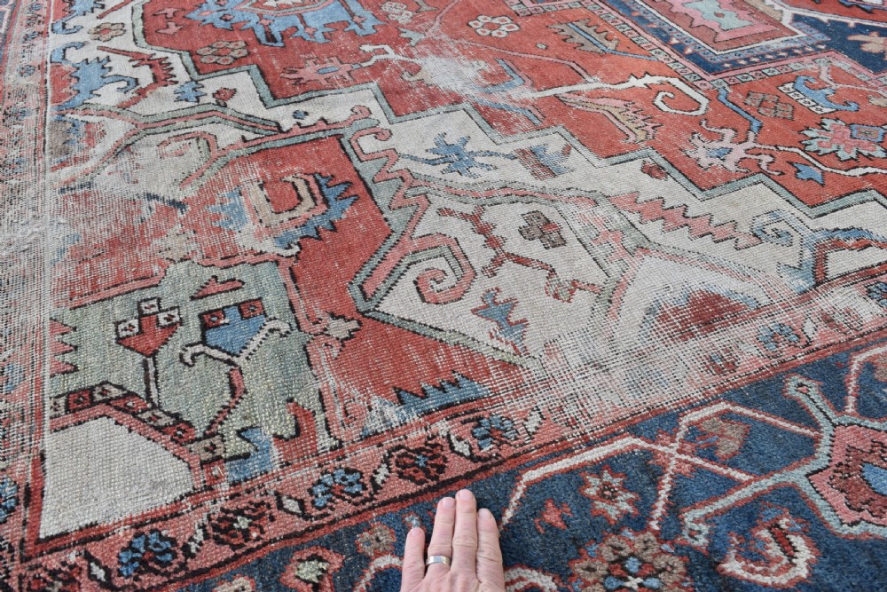 Antique Serapi Carpet 374 x 260cm View X