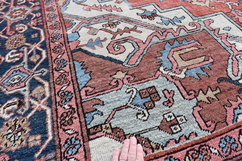 Antique Serapi Carpet 374 x 260cm View XI