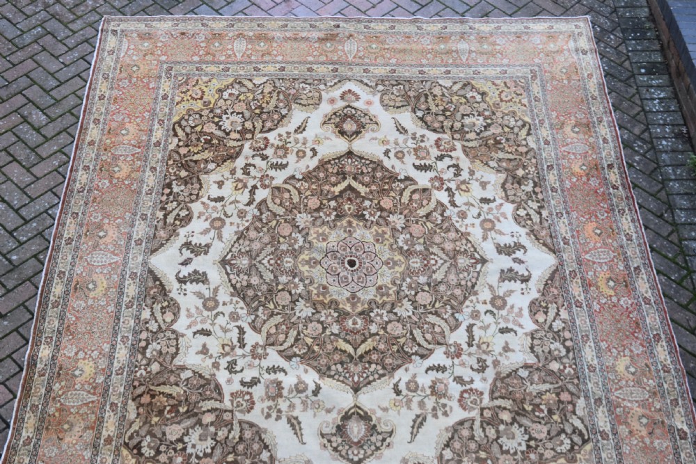 Antique Tabriz roomsize carpet  382x285 cm View VII