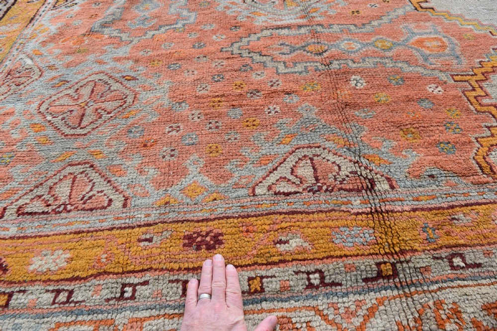 massive antique Ushak carpet 597x525 cm View II
