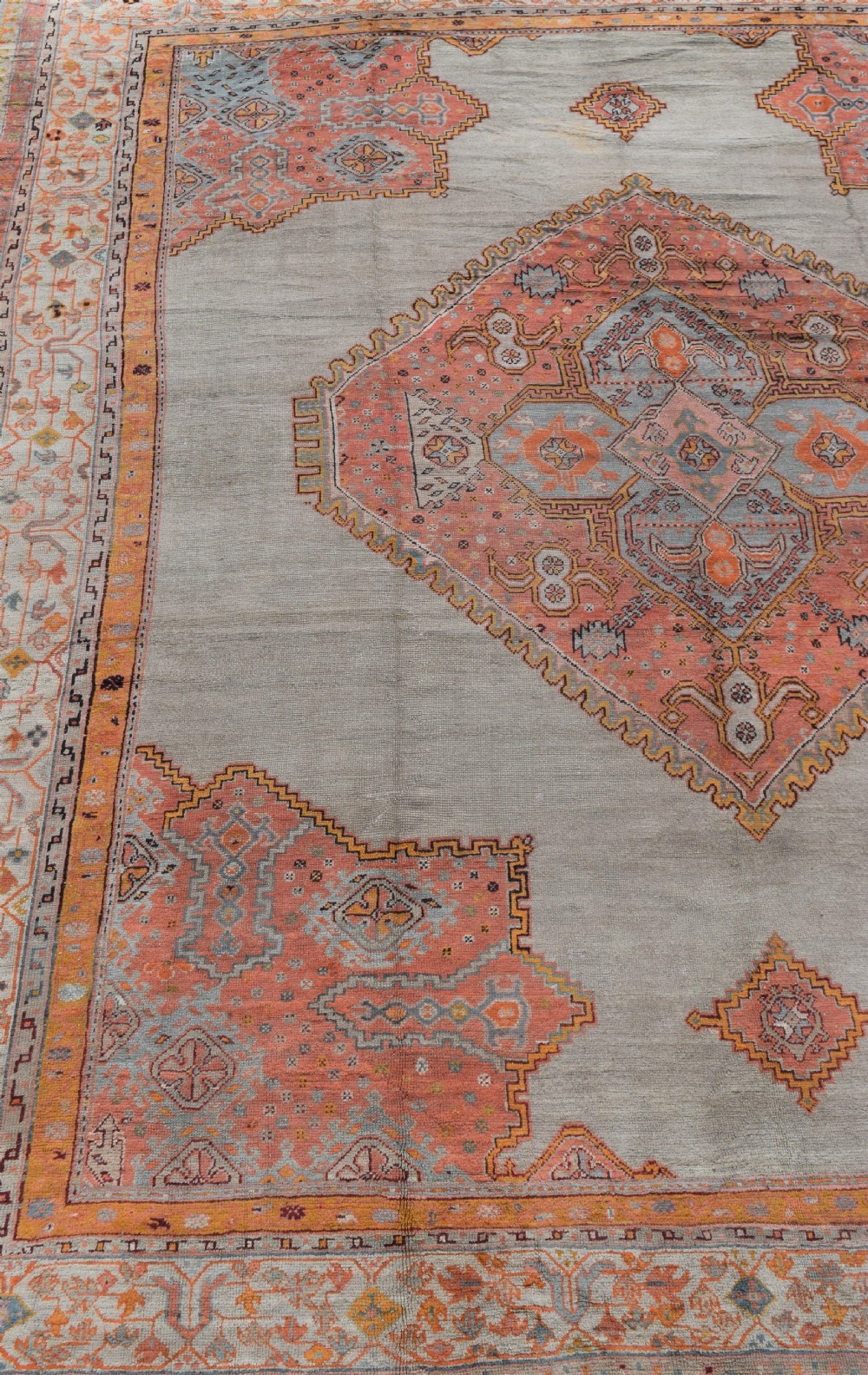 massive antique Ushak carpet 597x525 cm View XIII