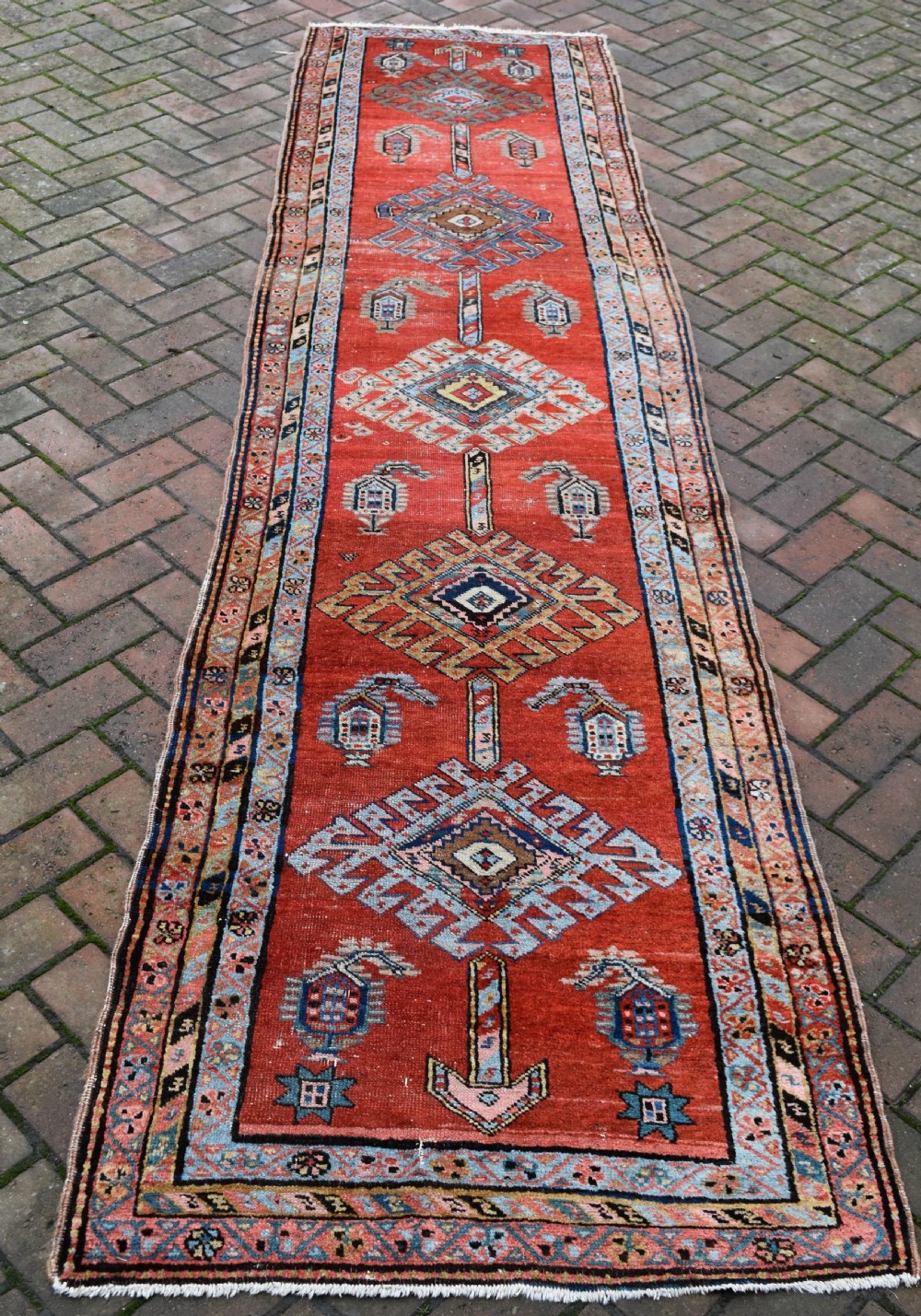 Antique Bakshaish narrow runner 338 x 86 CM