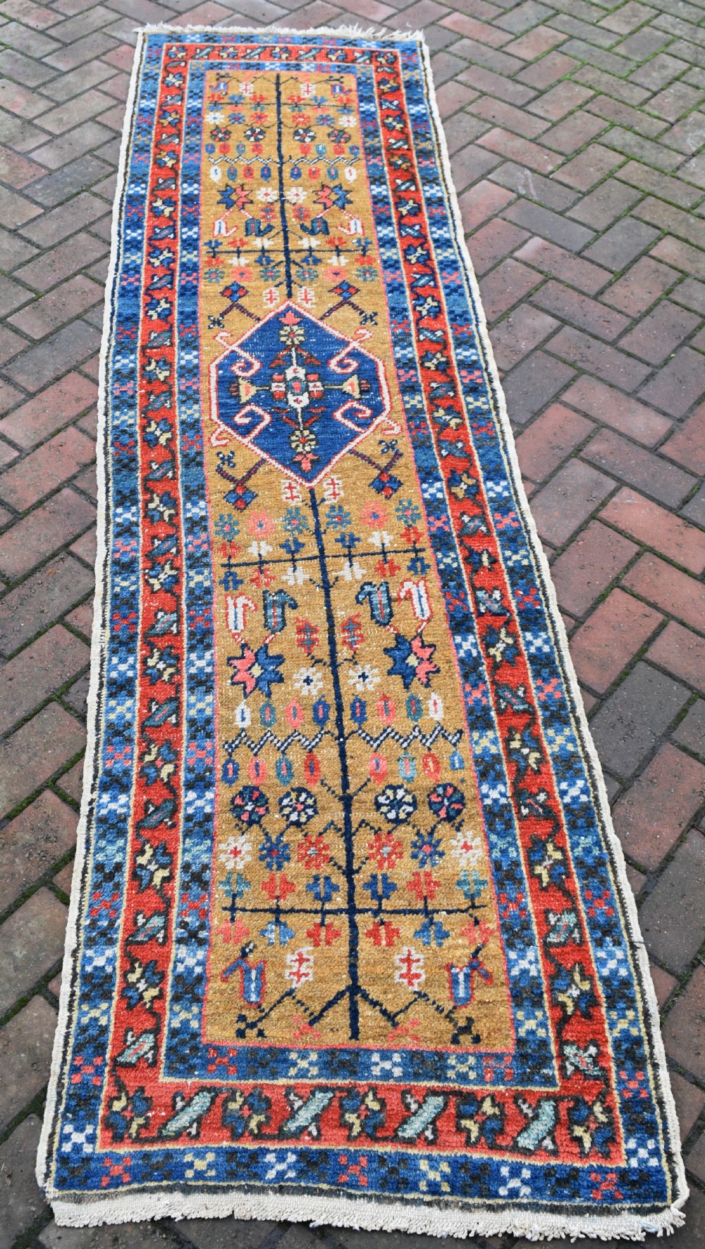 Antique Gorravan narrow runner 266 x 70 cm