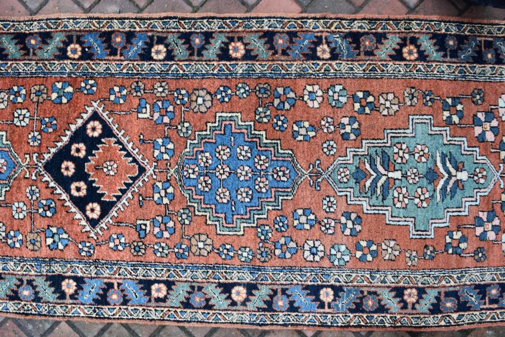 A good antique Heriz narrow runner 322x81cm View III
