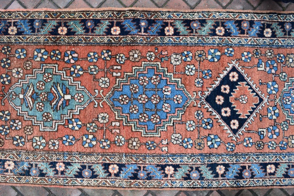 A good antique Heriz narrow runner 322x81cm View IV