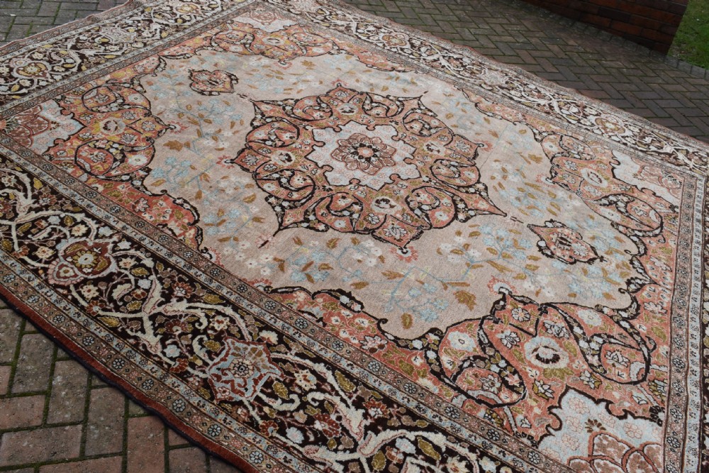 Fine antique Tabriz roomsize carpet 369x279 cm View VI